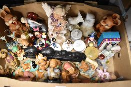 Fourteen Pendelfin rabbits, two large Moorcraft rabbits (jenny and Rufus), sold along with a large