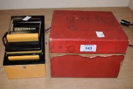 Paterson Contact Printer and Safelight. A 1960s contact printer for making small black and white