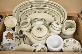 A Royal Doulton Lambeth Stoneware 'Harvest Garland' part dinner service (12), an 'Old Leeds