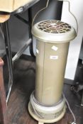 A vintage electric heater.