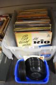 A quantity of 12' records, to include Mozart and Beyond The Fringe, sold together with some 7'