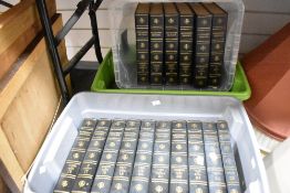 A collection of The Encyclopaedia Britannica in twenty five volumes.