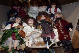 A quantity of dolls from The Palmary Collection, to include Alisa and Gypsy girl.