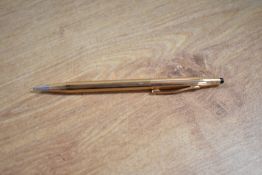 A boxed Cross gold filled propelling pencil