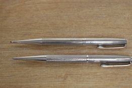 Two mid 20th Century Hallmarked Silver Yard o Led propelling pencils
