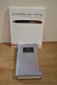 Two volumes. The Pencil A History by Henry Petroski and The Incredible Ball Point Pen - A