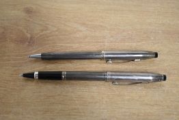 A Cross 925 silver rollerball and ballpoint pen set