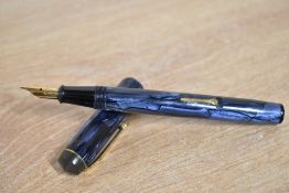 A Conway Stewart No226 lever fill fountain pen in (rare) Blue Slate having Conway Stewart 14ct