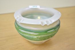 A 20th-century Art Nouveau-style art glass vase, presumed to be by Pallme König for Kralik,