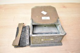 A late 19th to 20th century American copper Labelor, manufactured by Better Package Company,