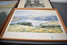 *Local Interest* After William Heaton Cooper (British 1903-1995) 'Ullswater from Gowbarrow Fell' a