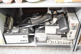 A quantity of 20th-century surplus electronics, to include a Sony Tuner Timer Unit TT F1-UB, Sony