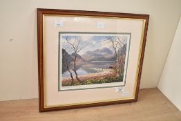 After Arthur Terry Blamires (British 1930) Lithograph 'Ullswater and St Sunday Crag'