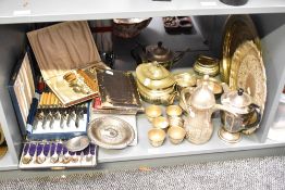 A large quantity of late 19th to 20th-century sundry metalware, to include a substantial selection