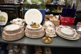 An early 20th century Coronaware Alexandra part dinner service forty three pieces approximately sold