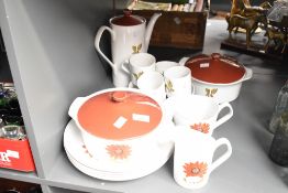 An early 20th century Johnson Brother's part dinner/coffee service