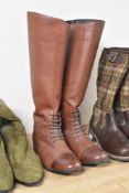Three pairs of ladies tall country or riding style boots, to include a pair of Snow brand boots in
