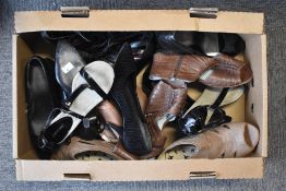 A quantity of high heeled, low heeled and wedge shoes, to include courts, sandals and sling-back