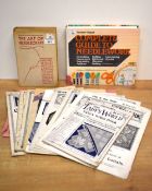 A collection of antique and later needlecraft publications, to include The Lady's World, Fancy