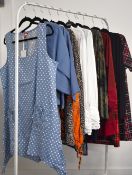 Twelve Joe Browns ladies tops, to include linen, cotton, lace and knitted fabrics, a range of