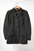 An antique Bedford Riding Breeches of Marble Arch London single breasted riding jacket, in thick