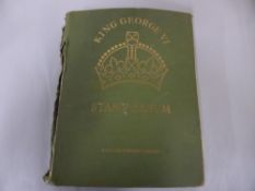 BRITISH COMMONWEALTH KING GEORGE VI STAMPS ALBUM NEAR COMPLETE - MINT Wonderful GVI collection