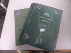 POSTCARDS & REAL PHOTOGRAPHS IN TWO ALBUMS CUMBRIA INTEREST SEEN Duo of postcard albums both full