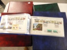 GB 1970's-2000's COLLECTION OF FIRST DAY COVER ALBUMS IN 5 VOLUMES Fine collection of first day
