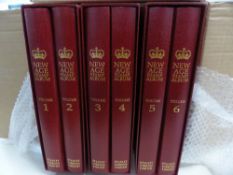 STAMP ALBUMS, STANLEY GIBBONS NEW AGE STAMPS ALBUMS VOL 1-6 LIKE NEW, UNUSED The New Age 1952-1962