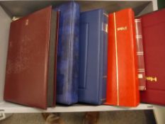 WORLDWIDE COLLECTIONS IN STOCKBOOKS/ON HAGNER SHEETS, JAPAN & COMMONWEALTH OF NOTE Group of 5 albums