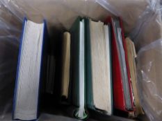 WORLDWIDE - 10 x STAMP COLLECTIONS IN BOX INCLUDING GB, IRELAND Box with various stockbooks and