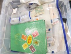 WORLDWIDE - LARGE SORTER TUB WITH ALBUMS, COVERS, PACKETS AND A LOT MORE Large tub with a myriad