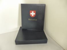SWITZERLAND 1854-1999 MINT & USED COLLECTION IN 2 LUXURY DAVO ALBUMS WITH SLIP CASES Duo of Davo