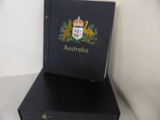 AUSTRALIA DUO OF DAVO ALBUMS 1913-2012 WITH MOSTLY FINE USED COLLECTION Pair of Davo albums (
