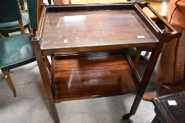 A vintage mahogany tea trolley (Sopwith of Newcastle)