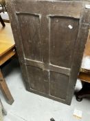 A rustic cupboard, showing signs of worm, height approx. 119cm