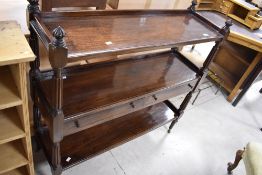 A vintage reproduction etage/buffet in the Victorian style, width approx.106cm