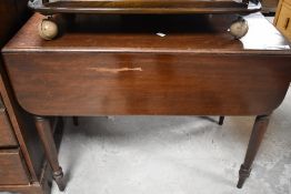 A Victorian style mahogany Pembroke table, approx. 89cm