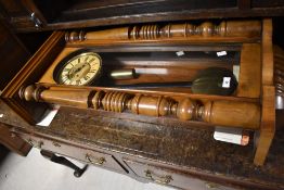 A 19th Century mahogany or walnut cased Vienna style wall clock