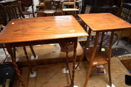 Two early 20th Century occasional tables