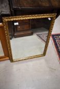 A gilt frame wall mirror, approx. 68 x 52cm