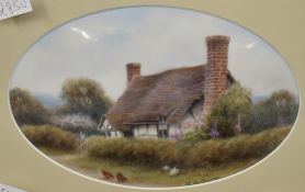 Milwyn Holloway (British 1940 - 2020) ceramic, an interesting hand painted ceramic plaque a