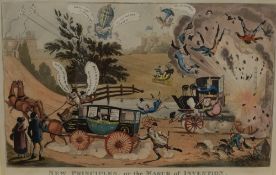 After Thomas McLean (British 1788 - 1875 ) Colourised etching 'New Principles, or the March of