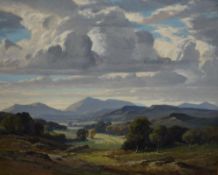 Local Interest* Grainger Smith R.C.A (British 1892-1961) oil on board 'Cumberland Hills' tranquil