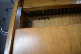 A vintage Harpsichord (4.5 octaves), by Johannes Morley, London in a sapele case, approx. length