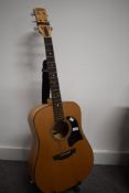 A Garrison G20 acoustic guitar , serial number 020613002, in fitted case