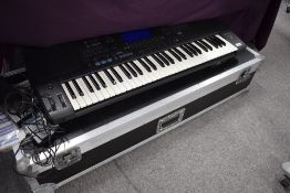 A Technics SX-KN3000 electronic keyboard, includes pedals and instruction, sold with padded gift bag