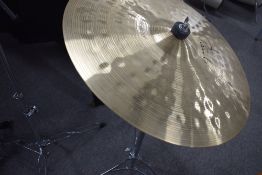 A Paiste Signature Cymbal, Full ride 20 inch, with stand