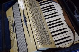 A vintage piano accordion, Hohner Model Carmen II