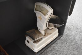 A large Avery Weigh-Tronix scale, L60cm x w63cm